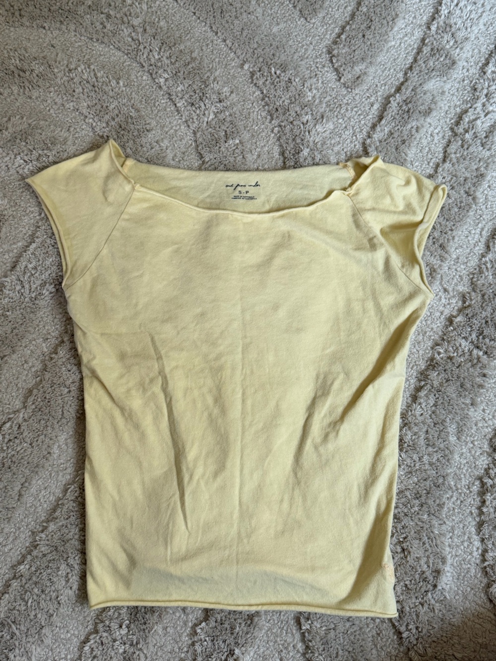 Urban Outfitters Pale Yellow Tank Top